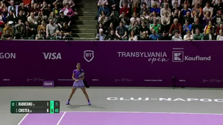 Sorana Cîrstea, minge de meci în finala Transylvania Open 2026 (VOYO)